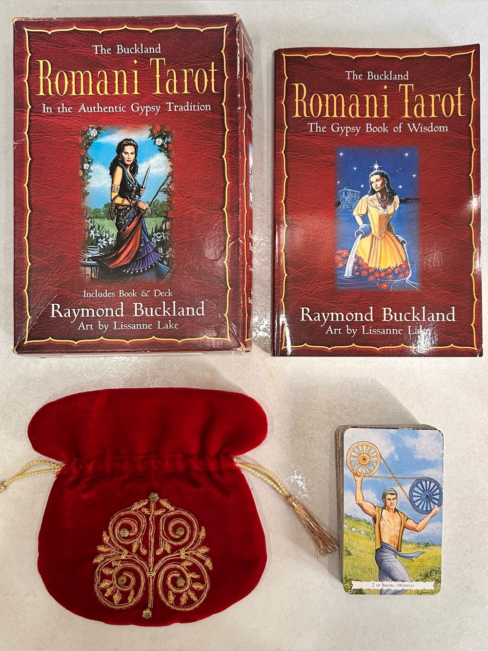 Vintage 2001 Buckland ROMANI Tarot Deck Book Gypsy Tradition First Edition Rare